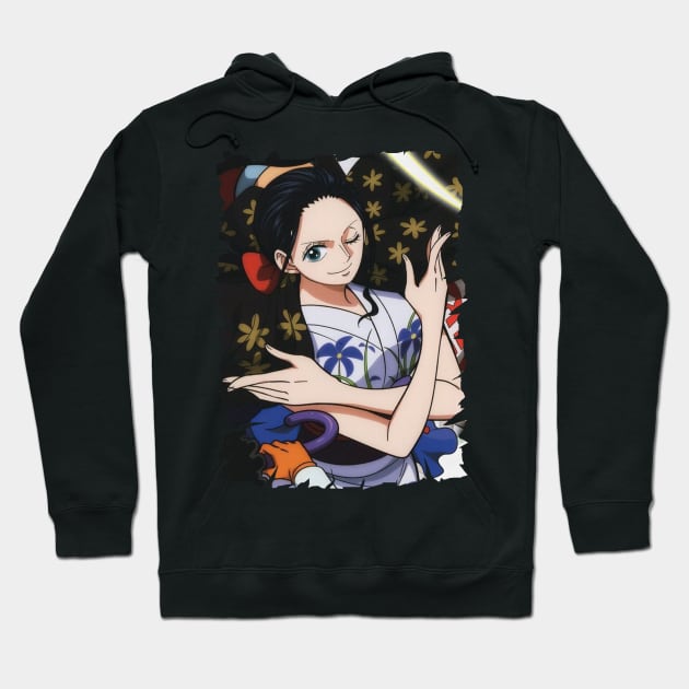 NICO ROBIN ANIME MERCHANDISE Hoodie by graficklisensick666